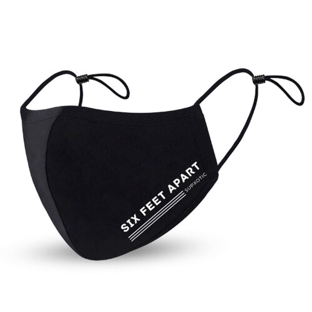 Six Feet Apart Face Mask by Supxotic